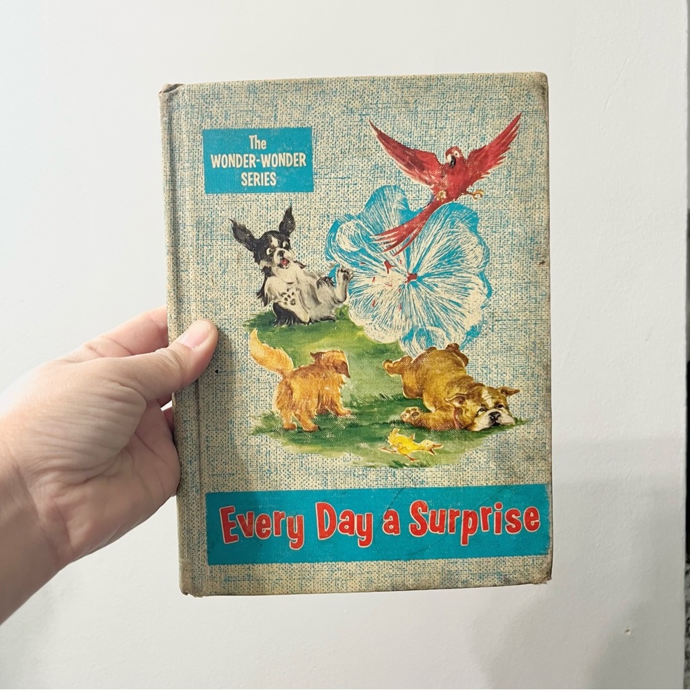 Antique 1956 The Wonder Wonder Series Everyday a Surprise Children’s Book VTG